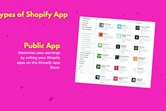 create a shopify apps from scratch public, private or custom