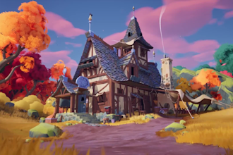 design low poly 3d game environments for unity or unreal