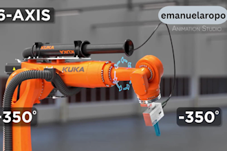 create 3d industrial machinery and mechanical animation