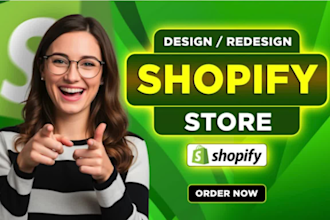 create shopify store, build shopify website design, shopify dropshipping we
