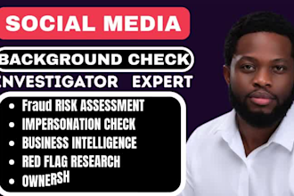 do osint social media investigation background check and people search