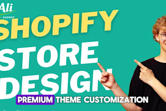 design redesign a branded shopify dropshipping store
