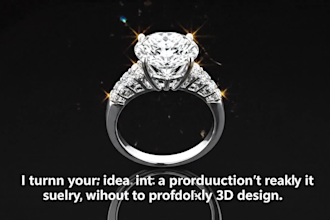 do 3d cad jewelry design for engagement rings and wedding bands