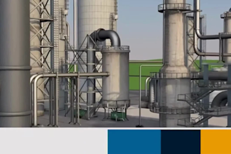 create 3d oil and gas animation 3d industrial video, machine explainer animation