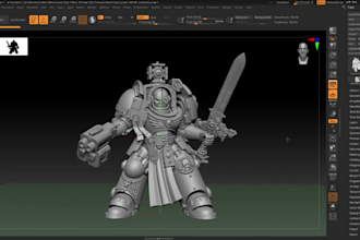 sculpt custom 3d warhammer 40k aos dnd miniature stl for 3d printing