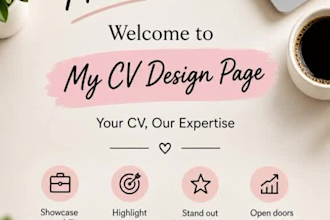 create a professional CV or resume for you
