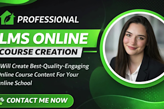 design interactive online courseware, produce branded training video courses