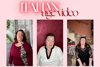 create ugc videos in italian