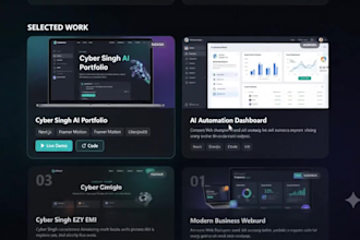 design and develop a modern premium website