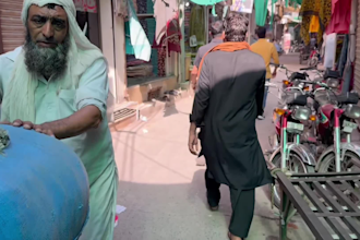 film a custom city walk and tour video in pakistan for your channel