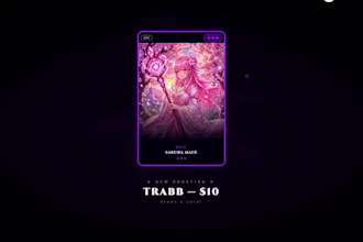 a custom tcg card pack opening widget for your stream