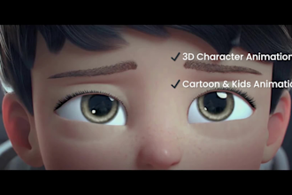 3d animation video, 3d cartoon animation video, 3d character animation