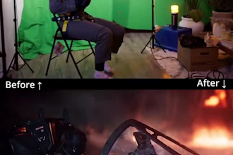 do vfx compositing, green screen removal, vfx animation, chroma keying, cgi vfx