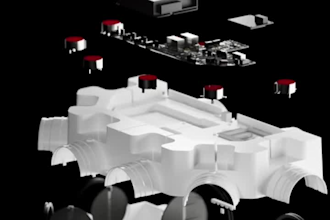 do 3d technical product animation, exploded view, premium mechanical assembly