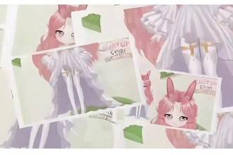 design cute chibi vtuber model art live2d rigging and twitch chibi emotes
