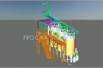 create piping pid and platform structural drawings ga layout