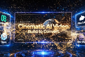 create a cinematic ai video ad or commercial for your brand and social media