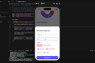build a complete flutter app with firebase backend