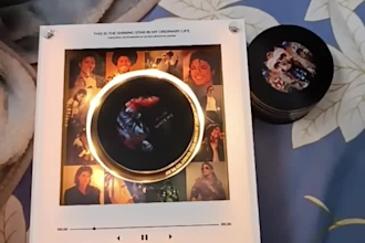 print and ship custom music fridge magnet personalized nfc record player magnet