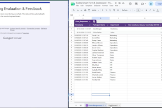 create automated forms and dashboards in google sheets