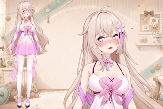 design and rig live2d vtuber model, 2d anime vtuber model, live2d rigging avatar