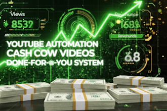 do you tube automation, grow you tube channel, create cash cow faceless vidoes