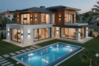 turn blueprints into realistic construction timelapse video