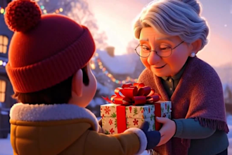 create ai talking animals, ai pet video, ai christmas, 3d animation, ai promo ad