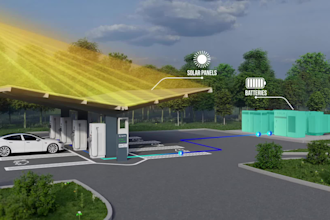 create professional 3d solar panel and battery storage system animation
