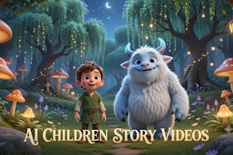 create ai children story videos african folklore film ai cinematic trailer video