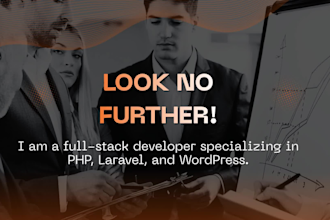 fix and develop PHP, laravel, vue js, react js website