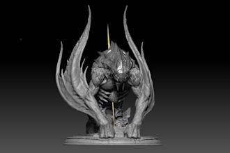 sculpt 3d creature model 3d modeling 3d monster 3d mystical 3d dinosaurs zbrush