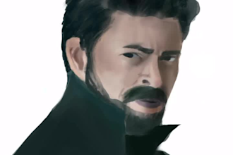 draw a digital portrait from a photo