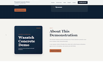 build a professional one page website