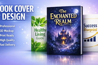 create a modern book cover design