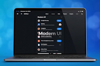 design a modern personal portfolio website  to help you get hired