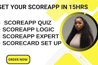 build scoreapp quiz funnel or scorecard for typeform quizzes and score app