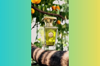 create ai commercial 3d perfume bottle video 3d product animation