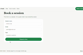 build a modern responsive landing page or one page website