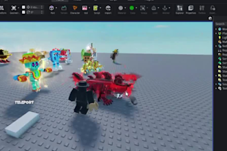 create full roblox game, entire tycoon game, roblox simulator, roblox obby game