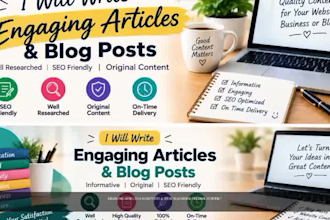 write engaging articles and blog posts