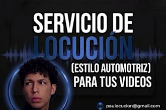 professional deep male spanish voice over
