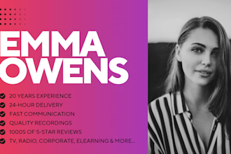 record a professional australian female voice over