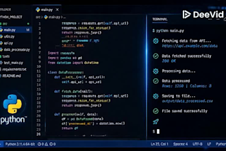 write python scripts and fix bugs