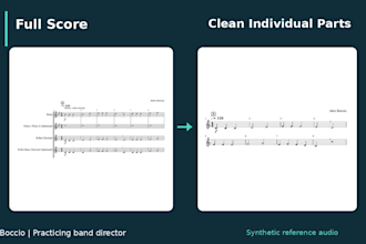 engrave your concert band score and parts into a rehearsal ready print set