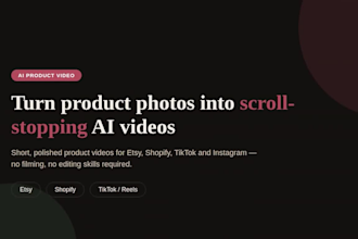 create ai product videos for your etsy or shopify store