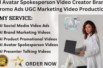 ai avatar spokesperson video creator brand promo ads ugc marketing video product
