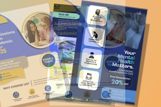 design a professional business flyer or brochure in canva