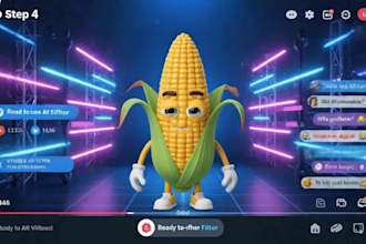 create custom 3d ar vtuber face tracking filter for snap lens studio streaming
