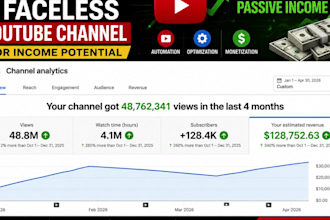 create and monetize a faceless youtube channel for income potential